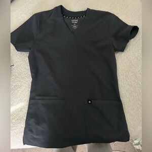 Beyond Scrubs Charcoal Scrub Top